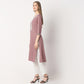 Straight Fit Embroidered Below Knee Kurta