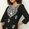 Straight Fit Embroidered Round Neck Kurta