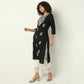 Straight Fit Embroidered Round Neck Kurta