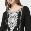 Straight Fit Embroidered Round Neck Kurta