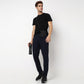 Regualr Solid Mid Rise Pants