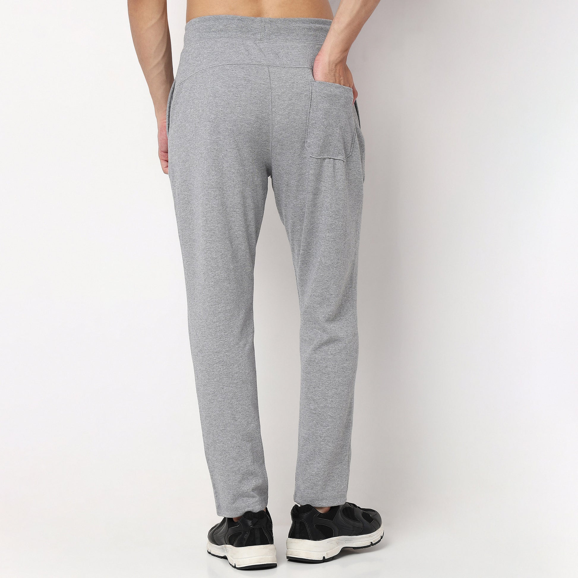 Regualr Solid Mid Rise Pants