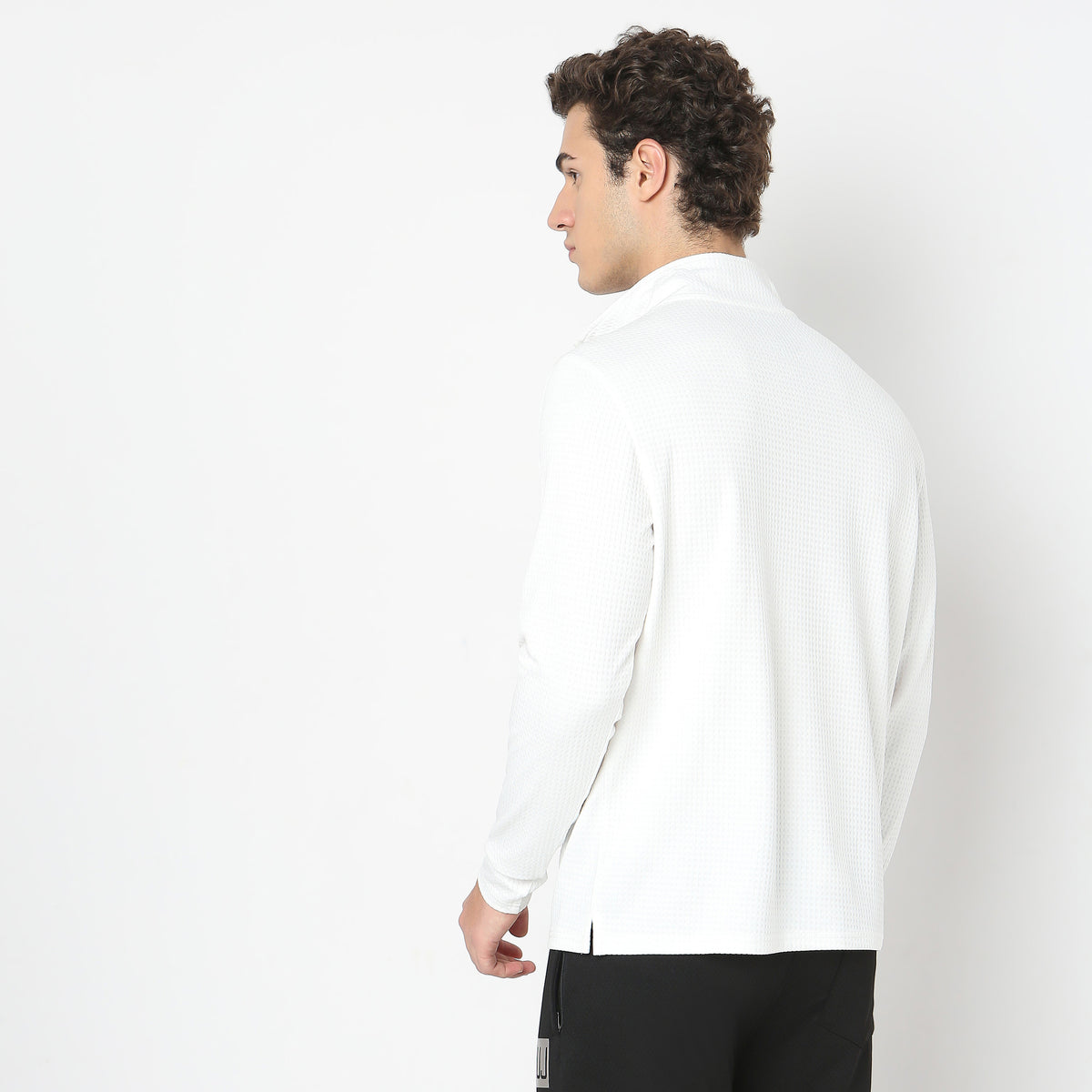 Regular Fit Solid Sweatshirt