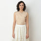 Viscose Crop Top, Sleeveless