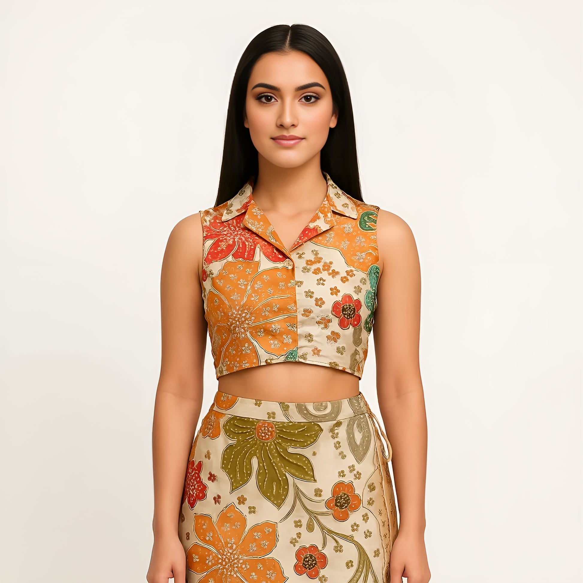 Slim Fit Printed Crop Top