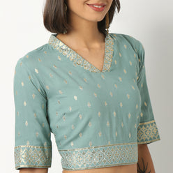 Embroidered Rayon Crop Top