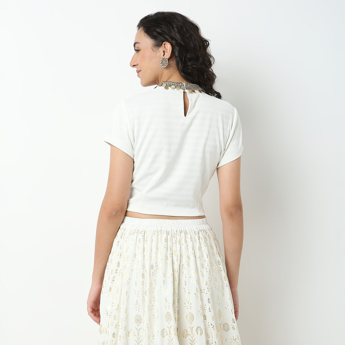 Cotton Fabric Crop Top