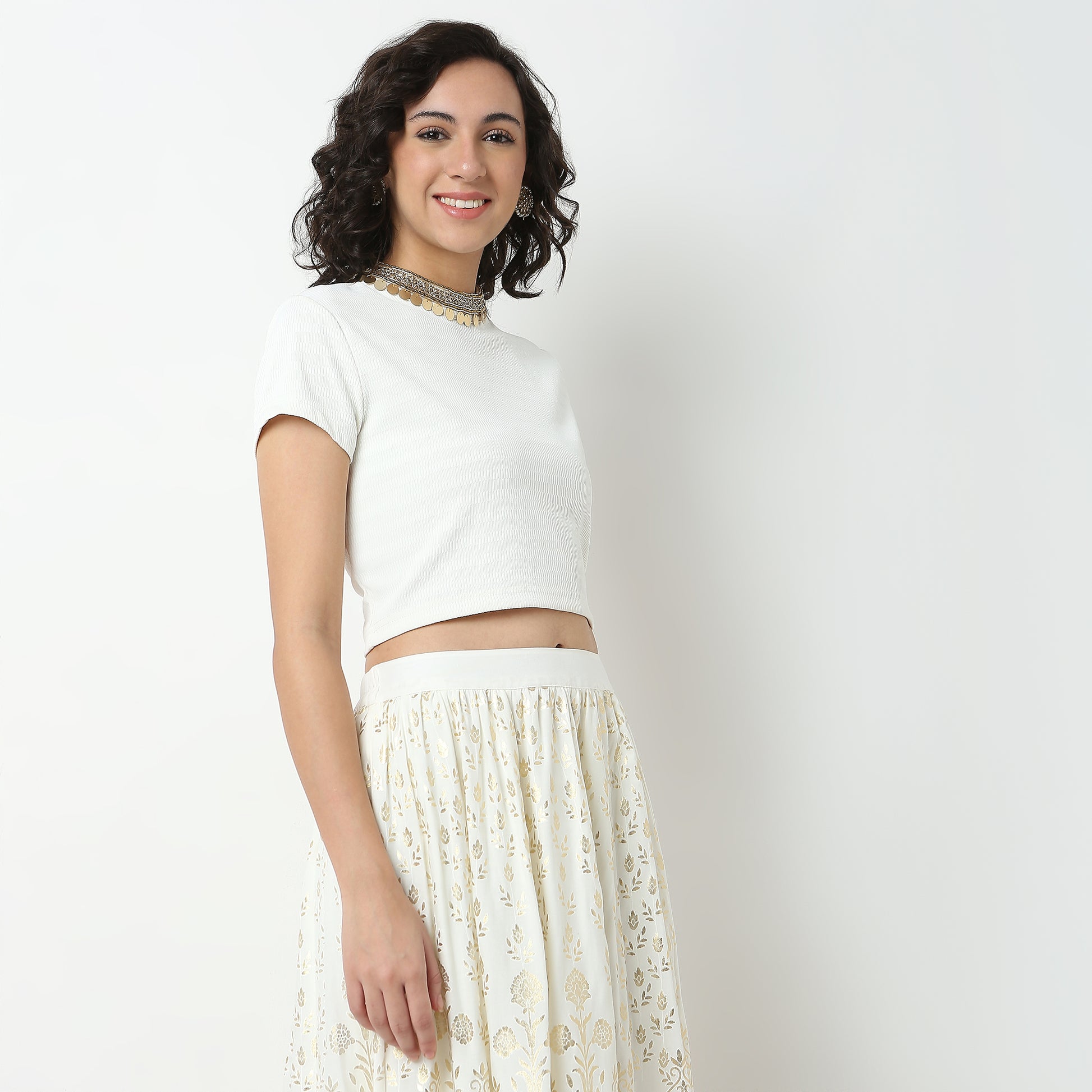 Cotton Fabric Crop Top