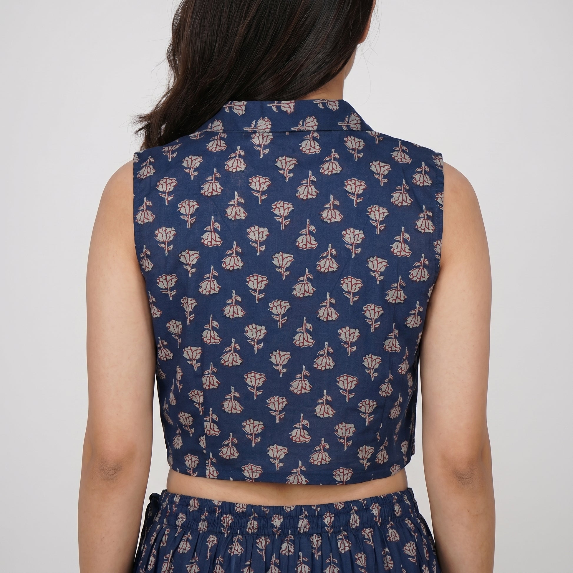 Cotton Printed Crop Top