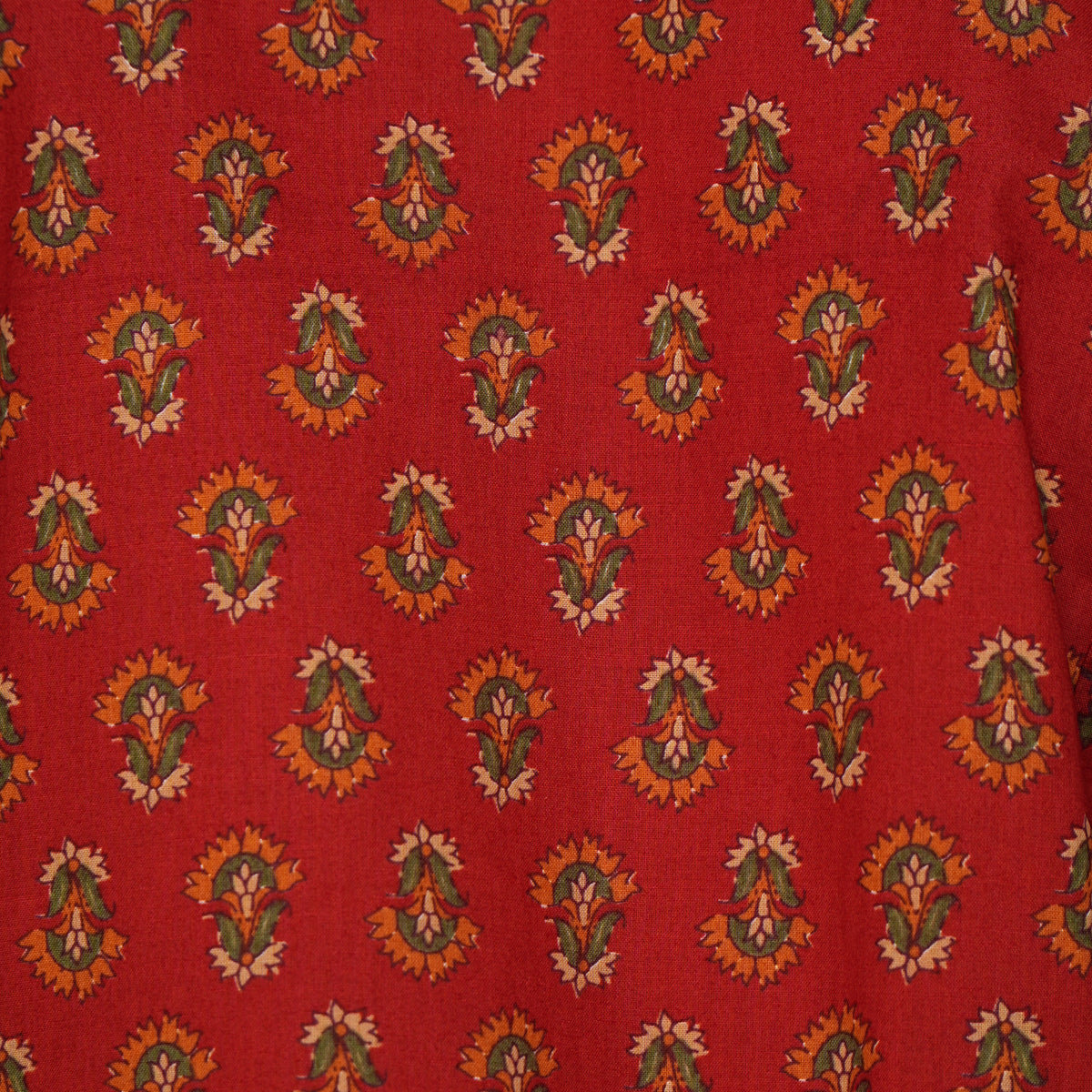 Cotton Printed V-Neck Flared Short Kurta