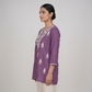 Embroidered Straight Short Kurta