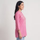 Embroidered Straight Short Kurta