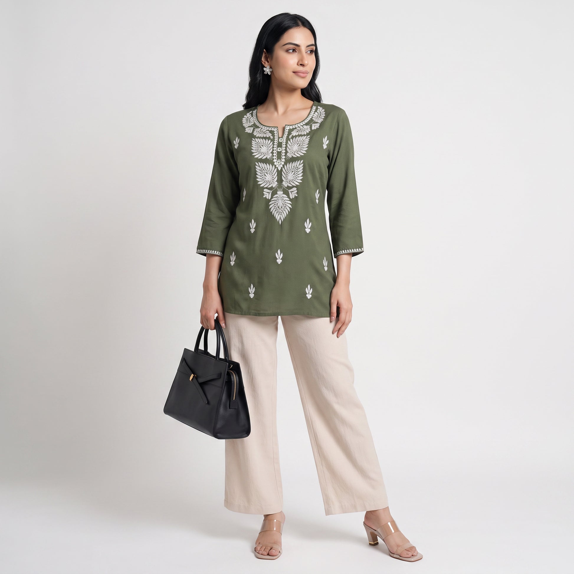 Embroidered Short Kurta