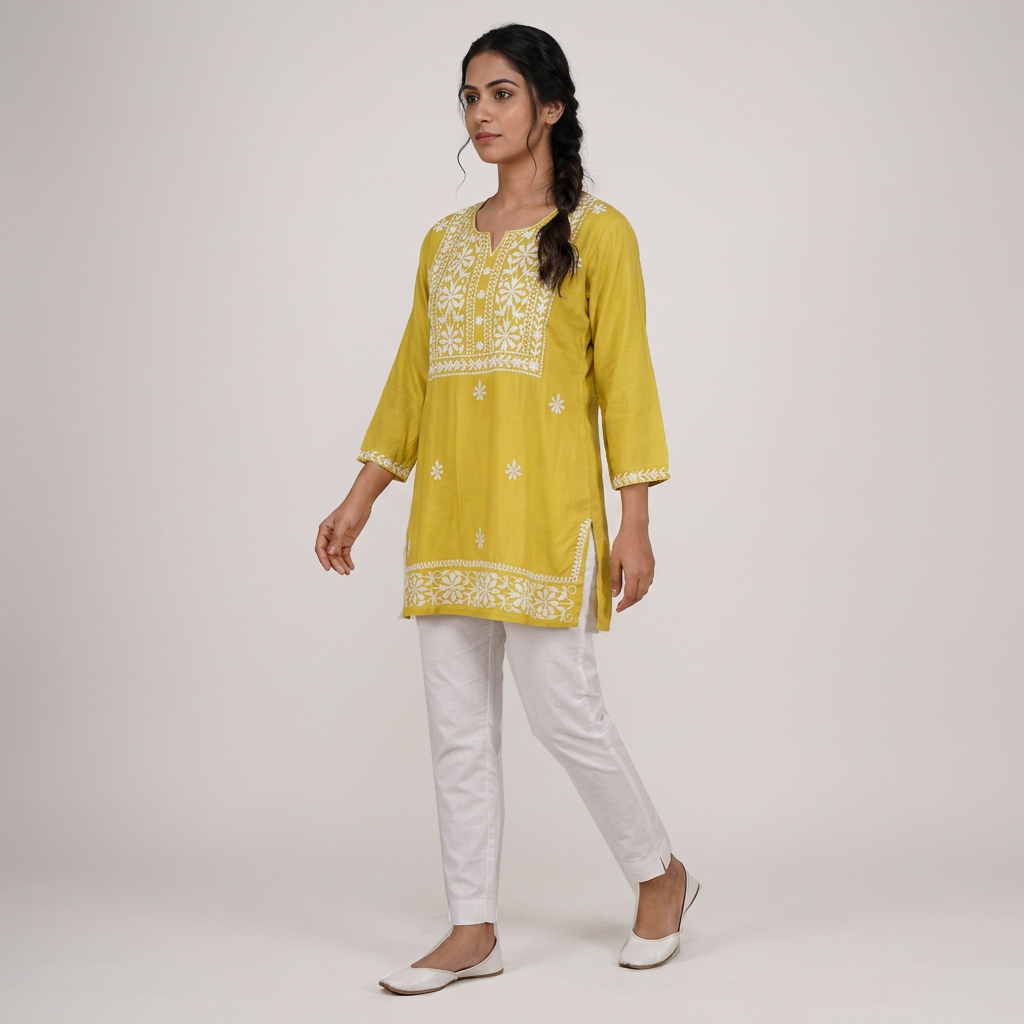 Embroidered Short Kurta
