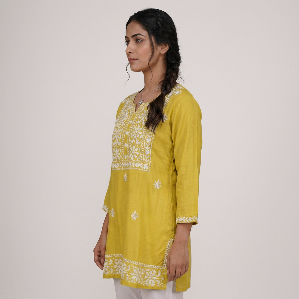 Embroidered Short Kurta
