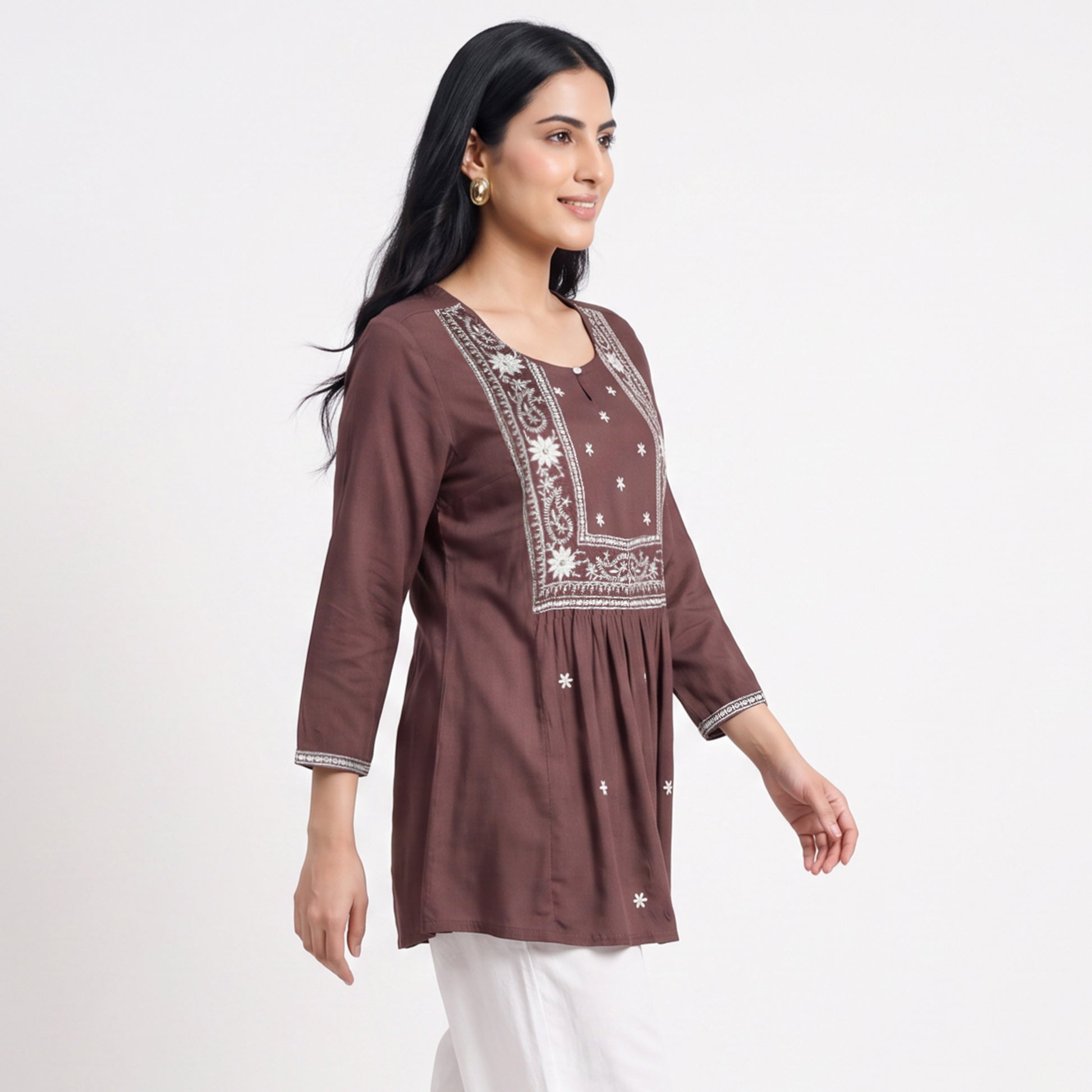 Embroidered Short Kurta