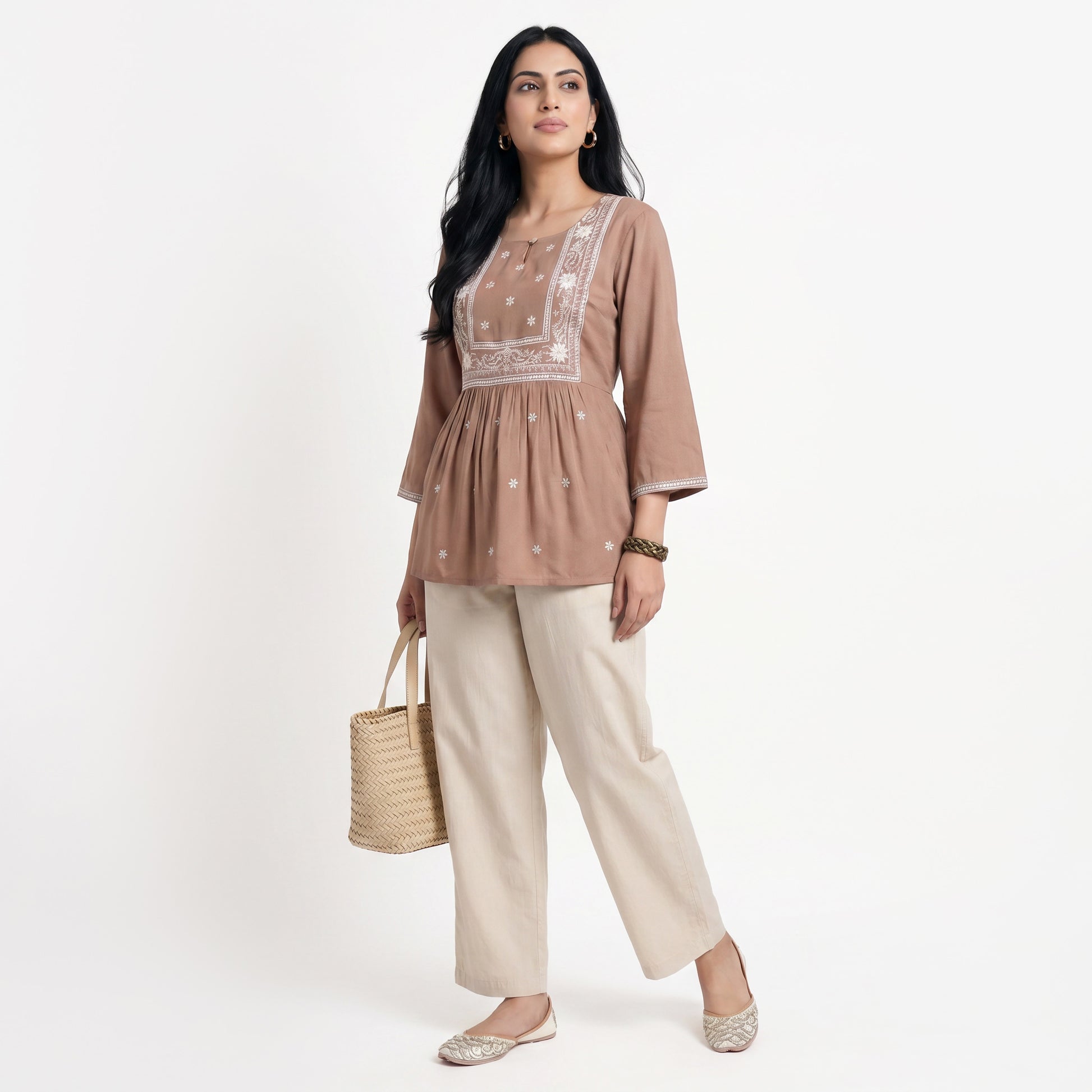 Embroidered Short Kurta