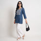 Embroidered Straight Short Kurta
