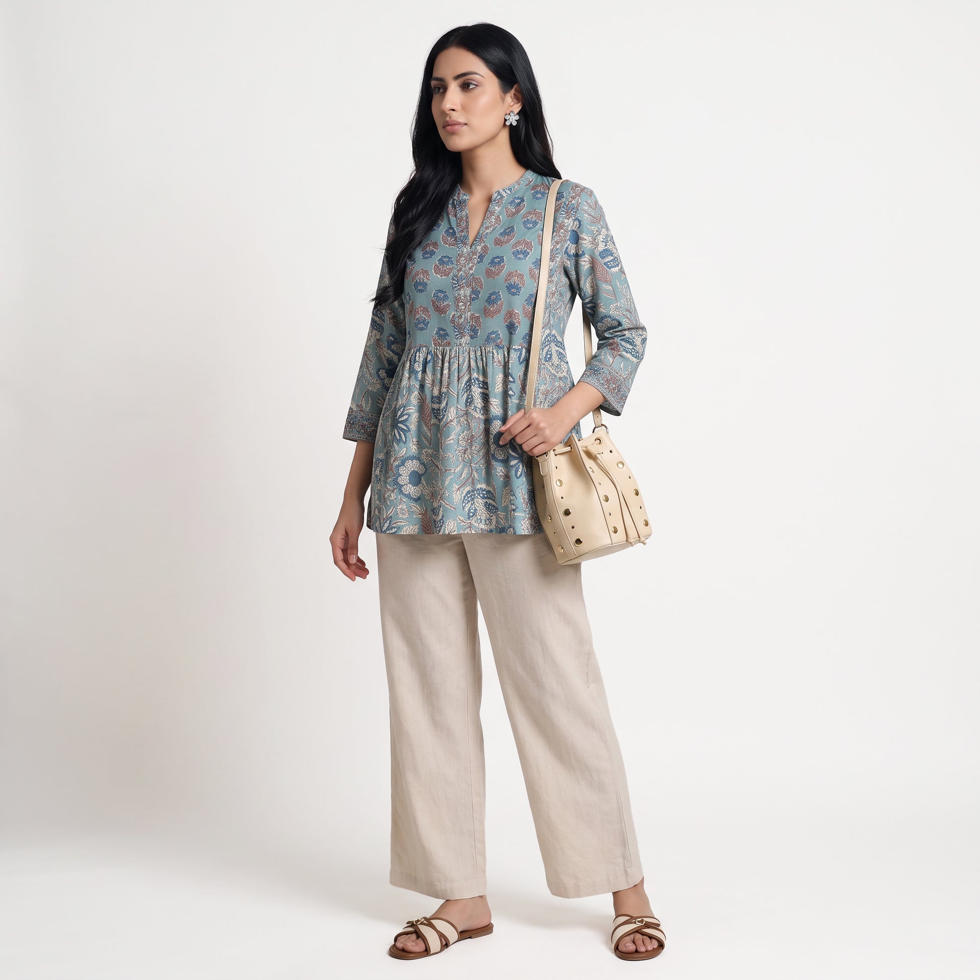 Cotton Printed Short Kurta