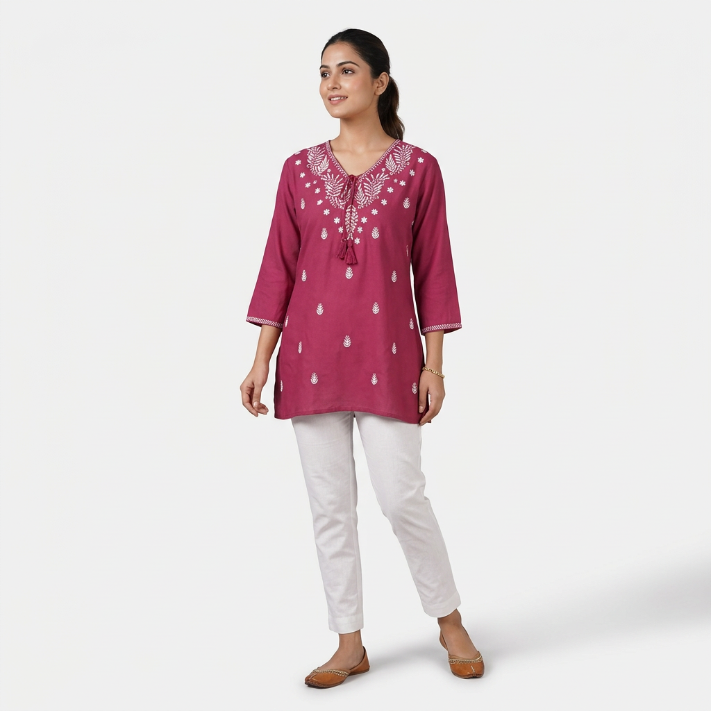 Solid Short Kurti