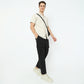 Ultra Light Weight Nylon Blend Relaxed Fit Cargo Pants With Utility Pockets