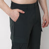 Ultra Light Weight Nylon Blend Relaxed Fit Cargo Pants With Utility Pockets