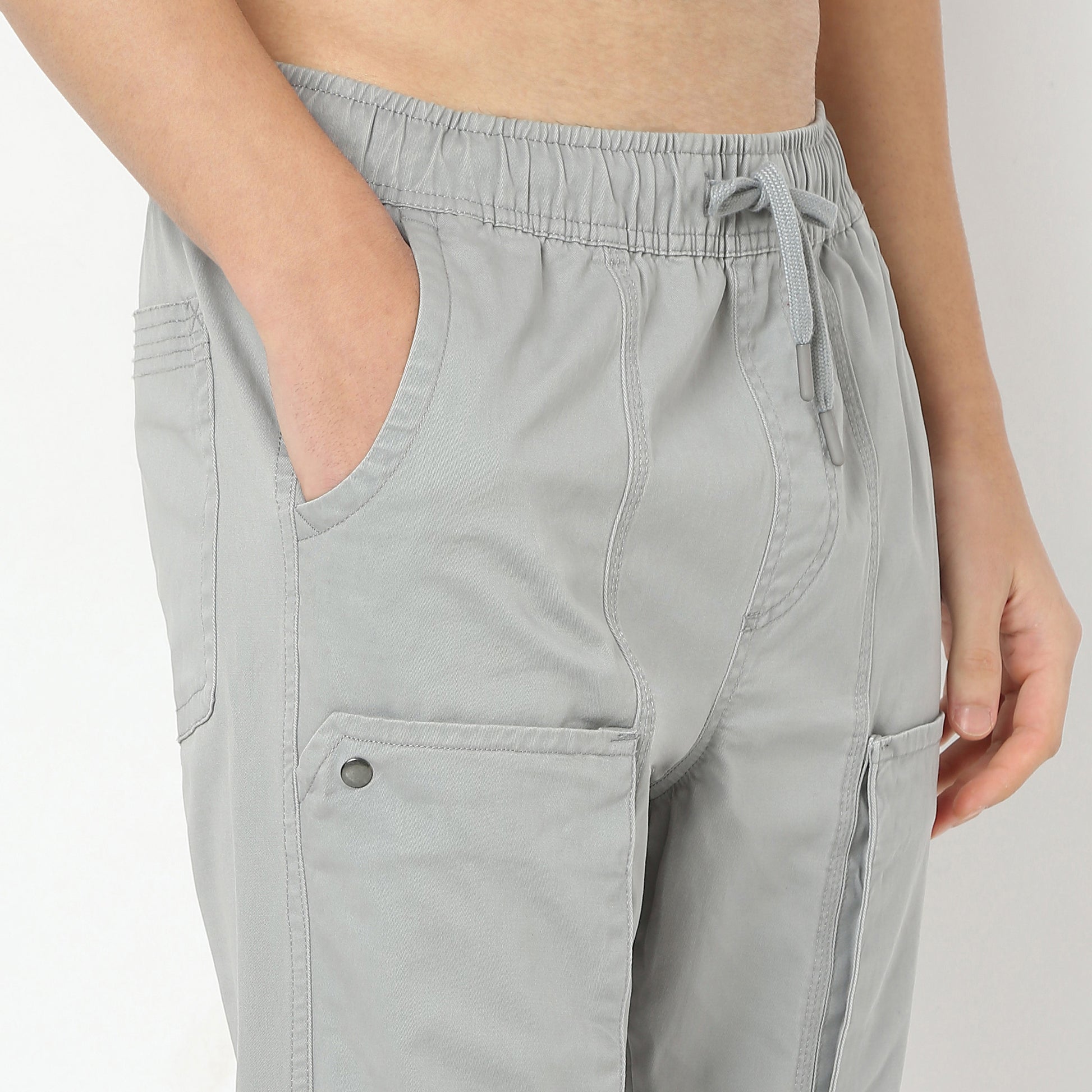 Ankle Length Modern Explorer elasticated waistband with drawstring closure Cargo Joggers