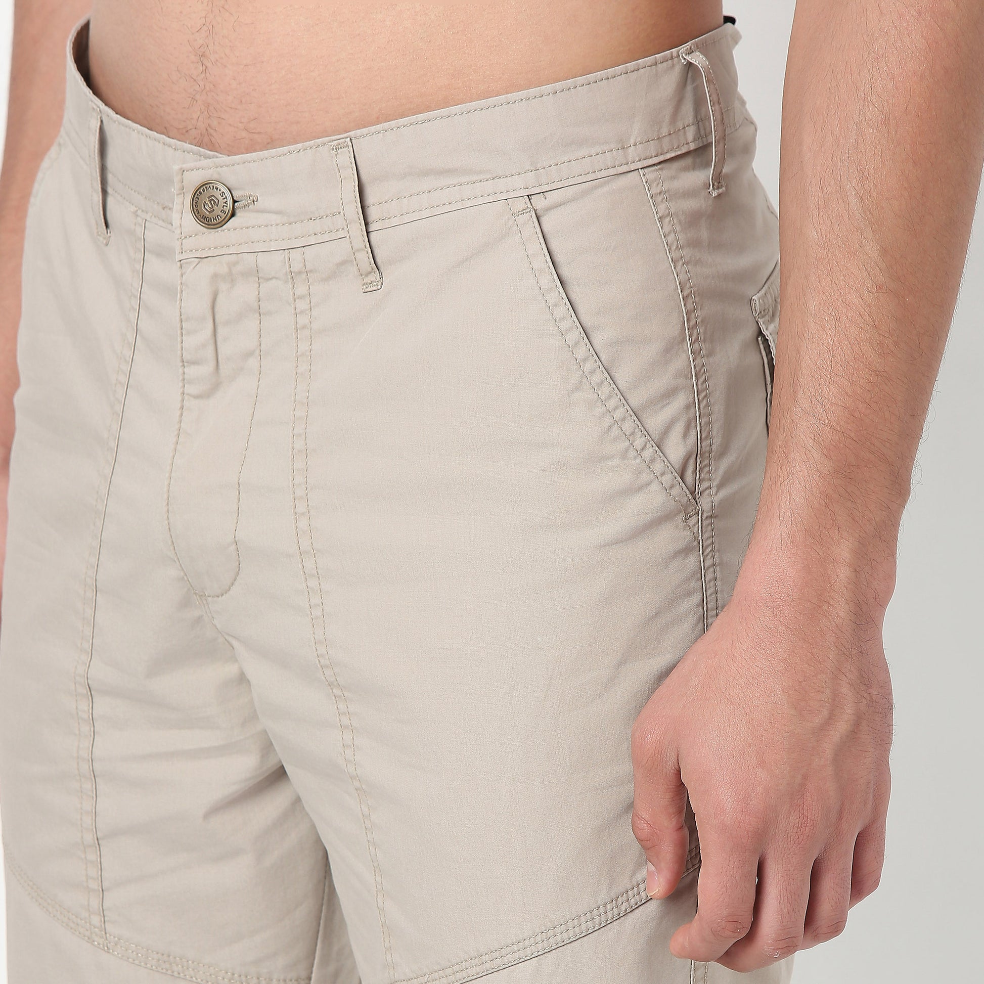 Regular Fit Cotton Heavy Duty Messenger Pants with Utility Pockets 