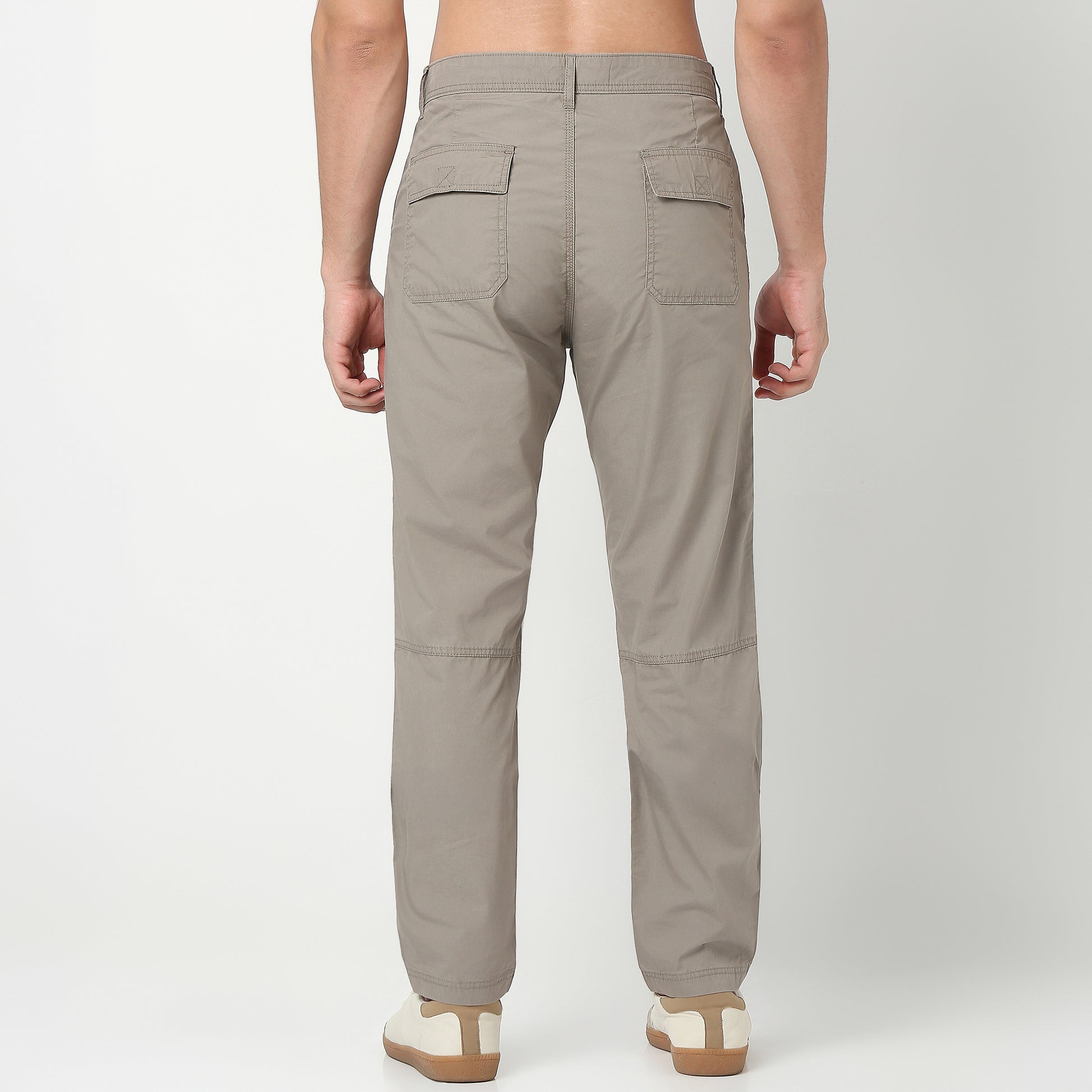 Regular Fit Cotton Heavy Duty Messenger Pants with Utility Pockets 