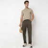 Buy Men Regular Fit Solid Ankle Length Mid Rise Cargos  - Style Union