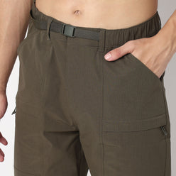 Buy Men Regular Fit Solid Ankle Length Mid Rise Cargos  - Style Union