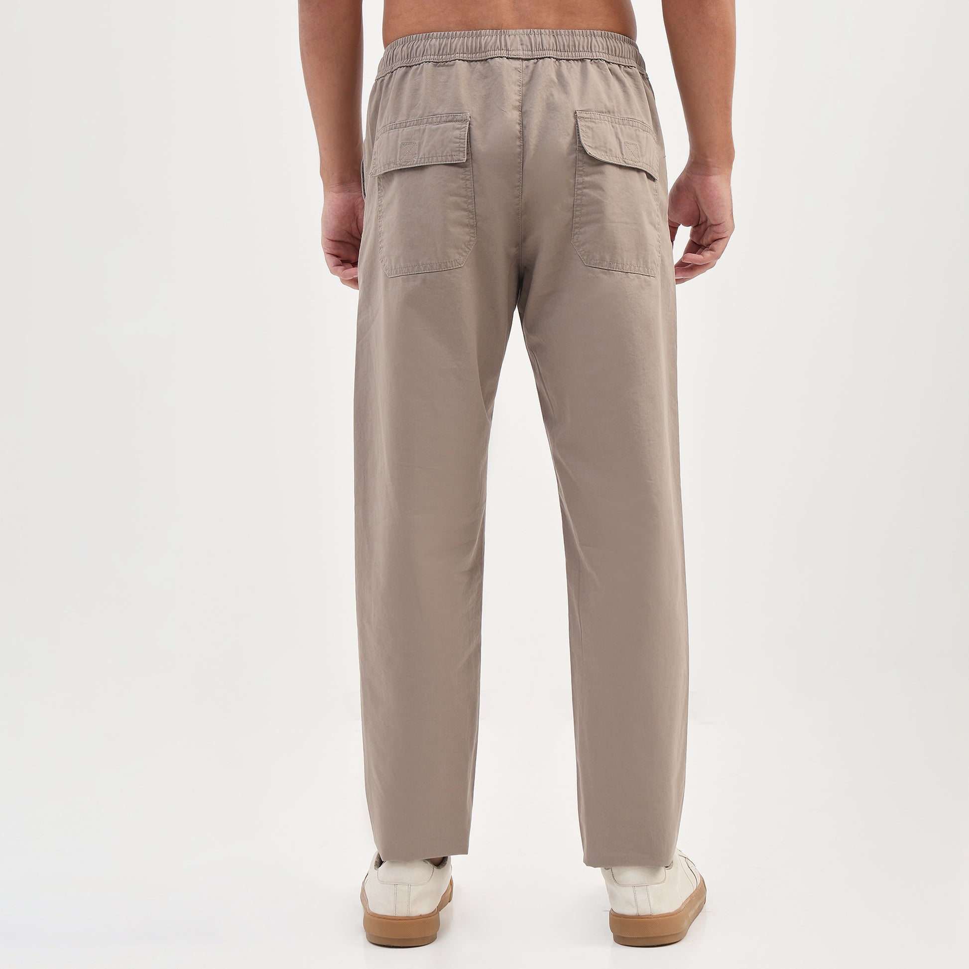 Cotton Solid Messenger Pants