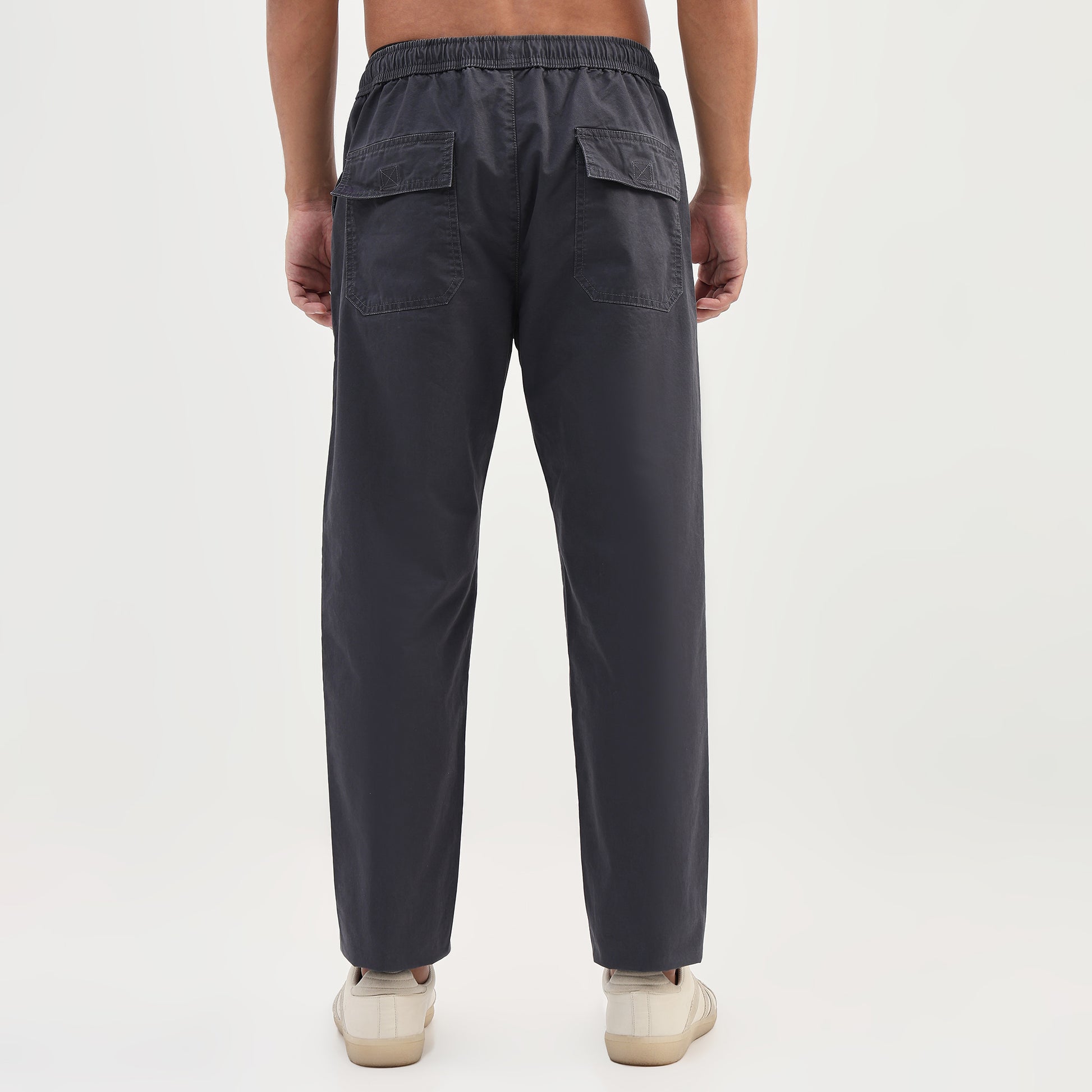 Cotton Solid Messenger Pants