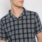 Structured Camp Collar Modern Explorer Half Sleeve Mood Shirt