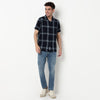 Checkered Cotton Fabric Shirt