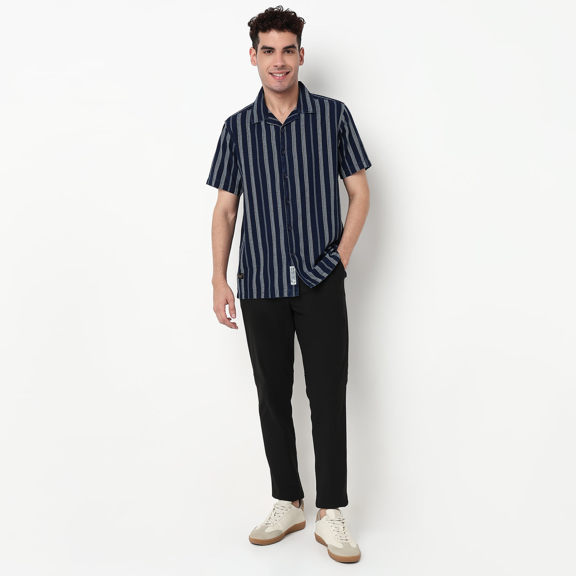Striped Cotton Fabric Shirt