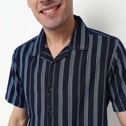 Striped Cotton Fabric Shirt