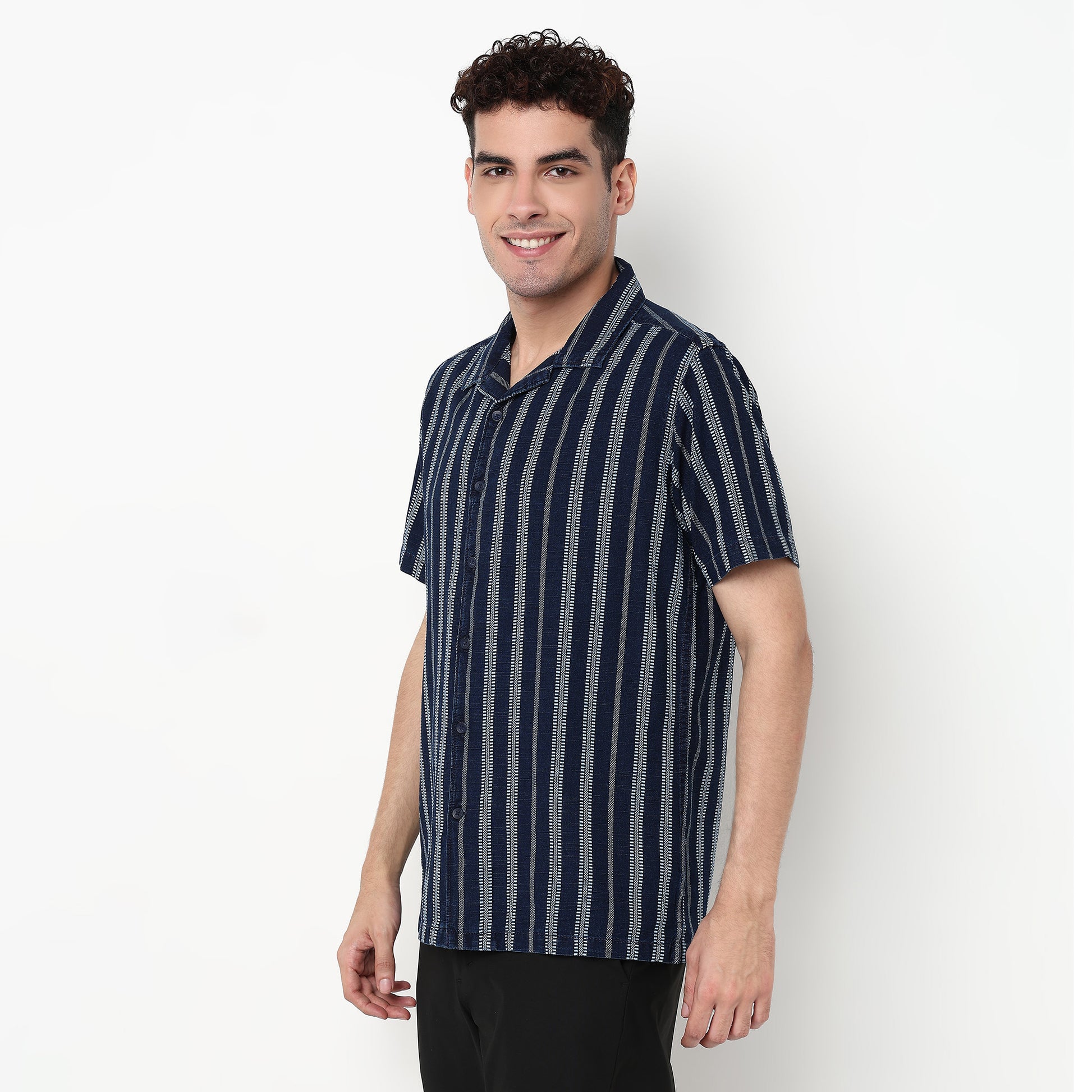 Striped Cotton Fabric Shirt