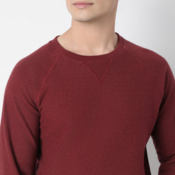 Buy Men Regular Fit Solid Raglan Sleeve Sweat Tee  - Style Union