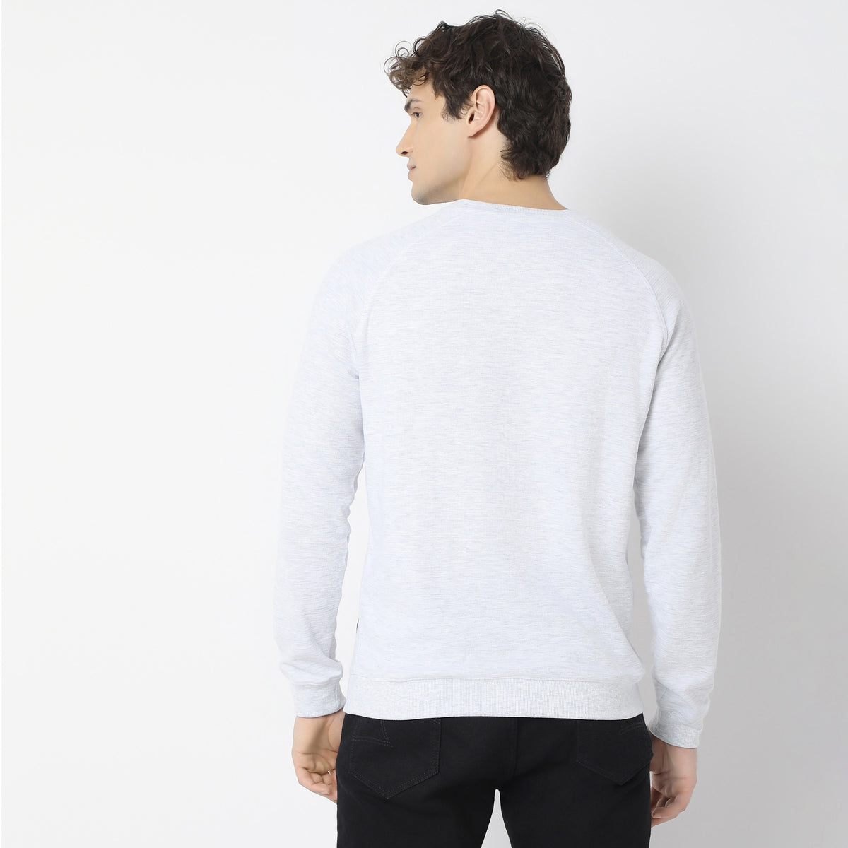 Regular Fit Solid Sweat Tees