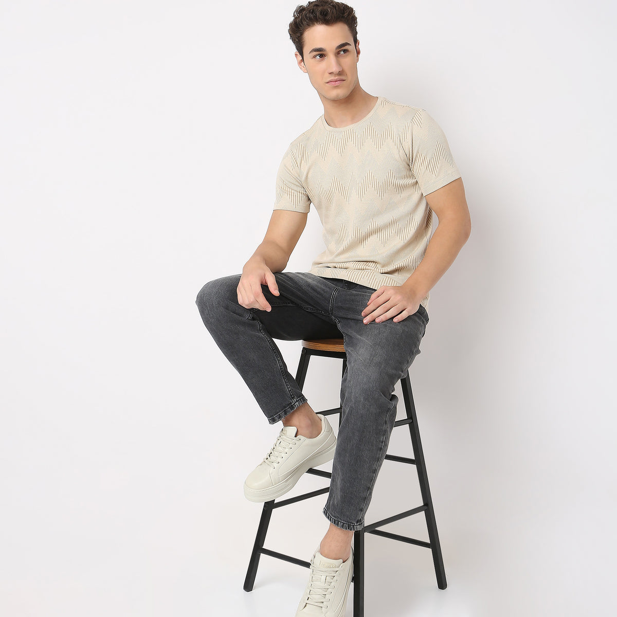 Regular Fit Structured T-Shirt