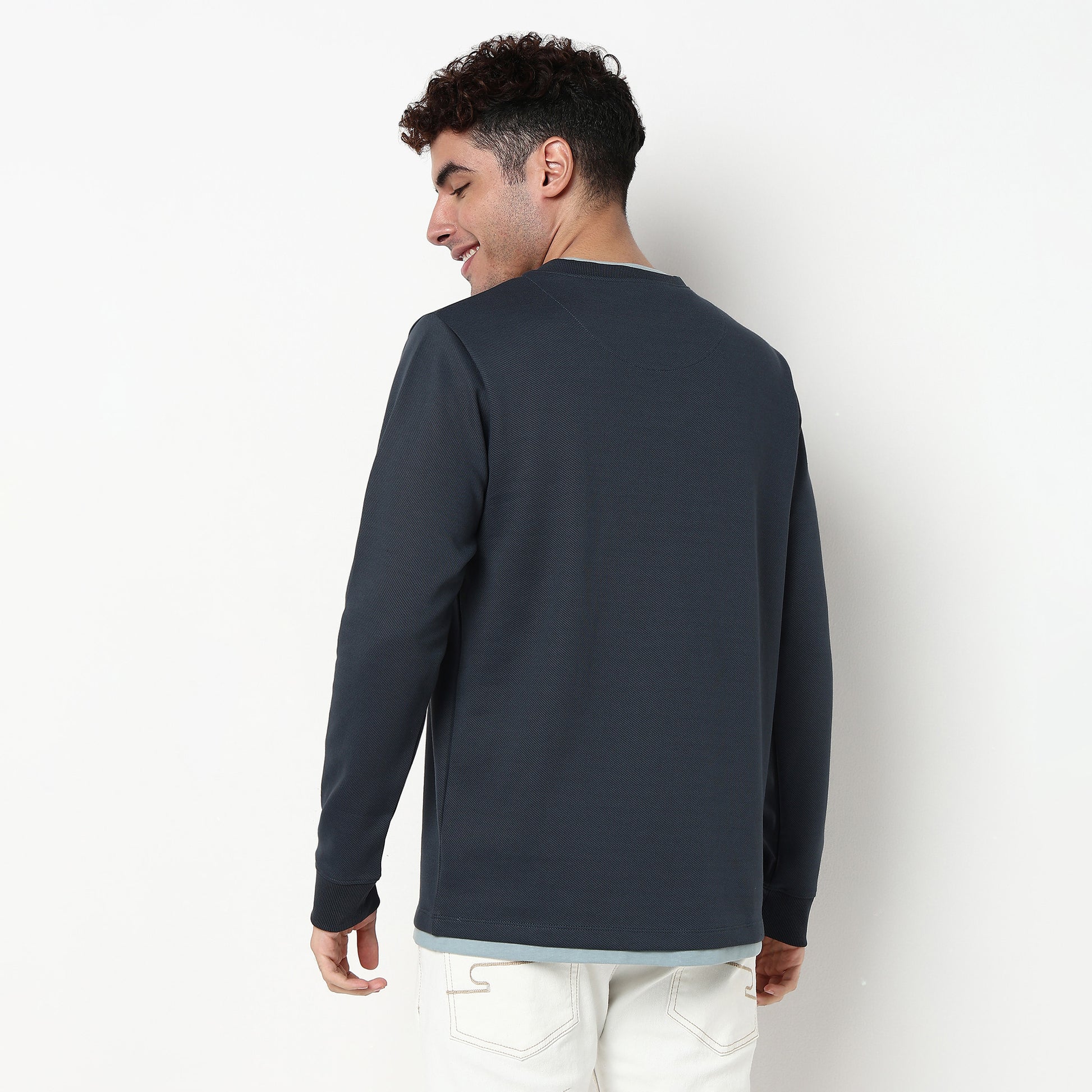 Henley Neck Cotton Polyester T-Shirt
