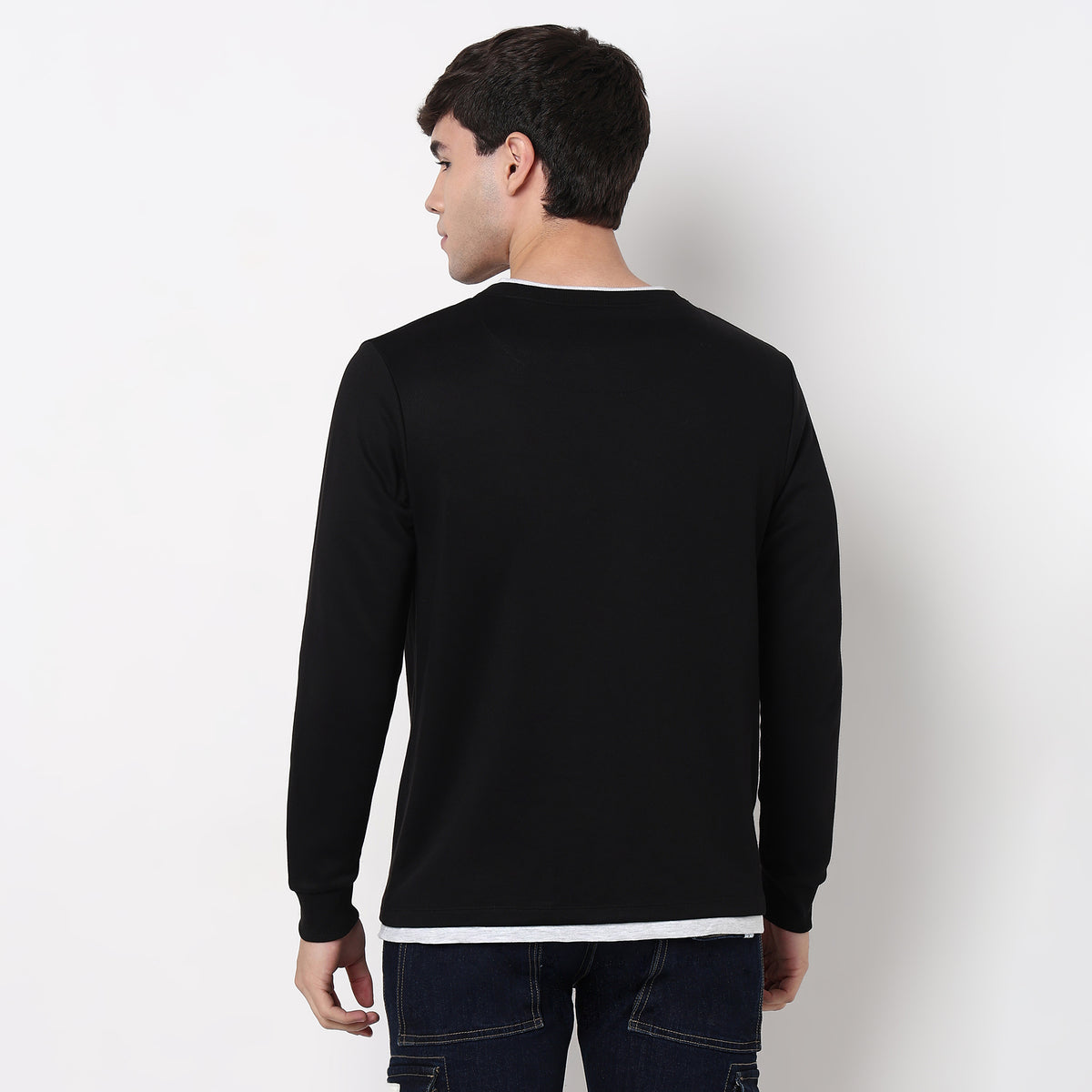 Henley Neck Cotton Polyester T-Shirt