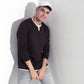 Henley Neck Cotton Polyester T-Shirt