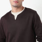 Henley Neck Cotton Polyester T-Shirt