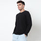 Buy Men Regular Fit Structured Full Sleeve T-Shirt  - Style Union