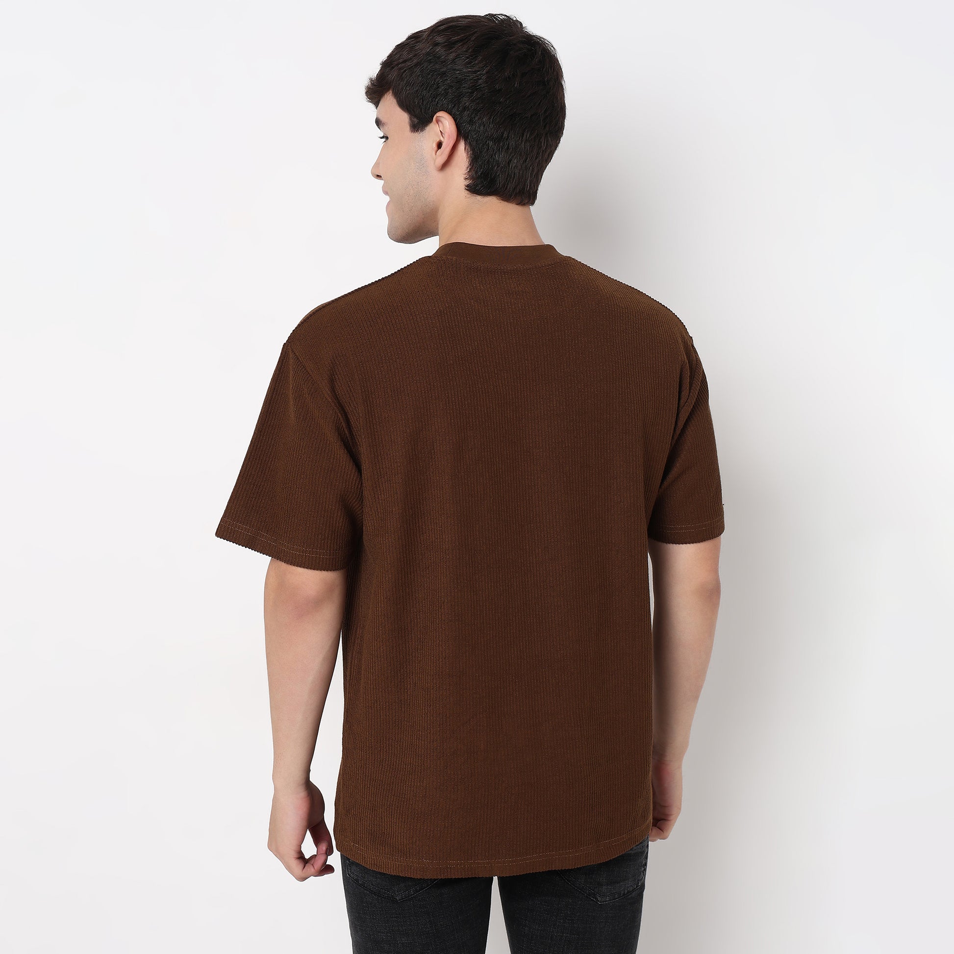 Order Now Men Solid Crew Neck Oversize Casual Wear Ranger Crew Tee by Style Union