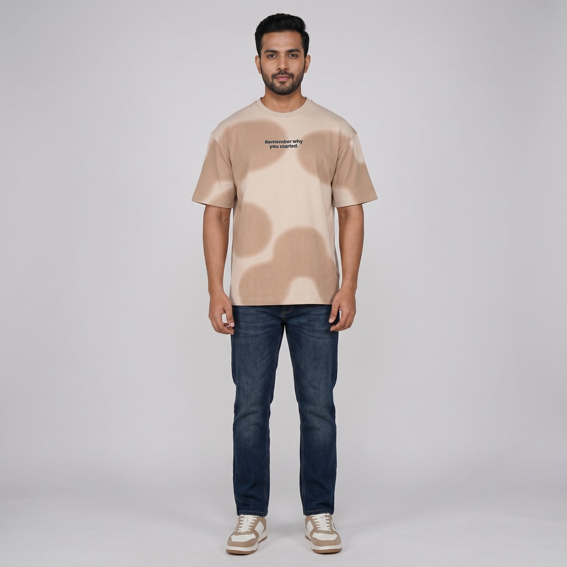 Oversized Printed Crew Neck T-Shirt