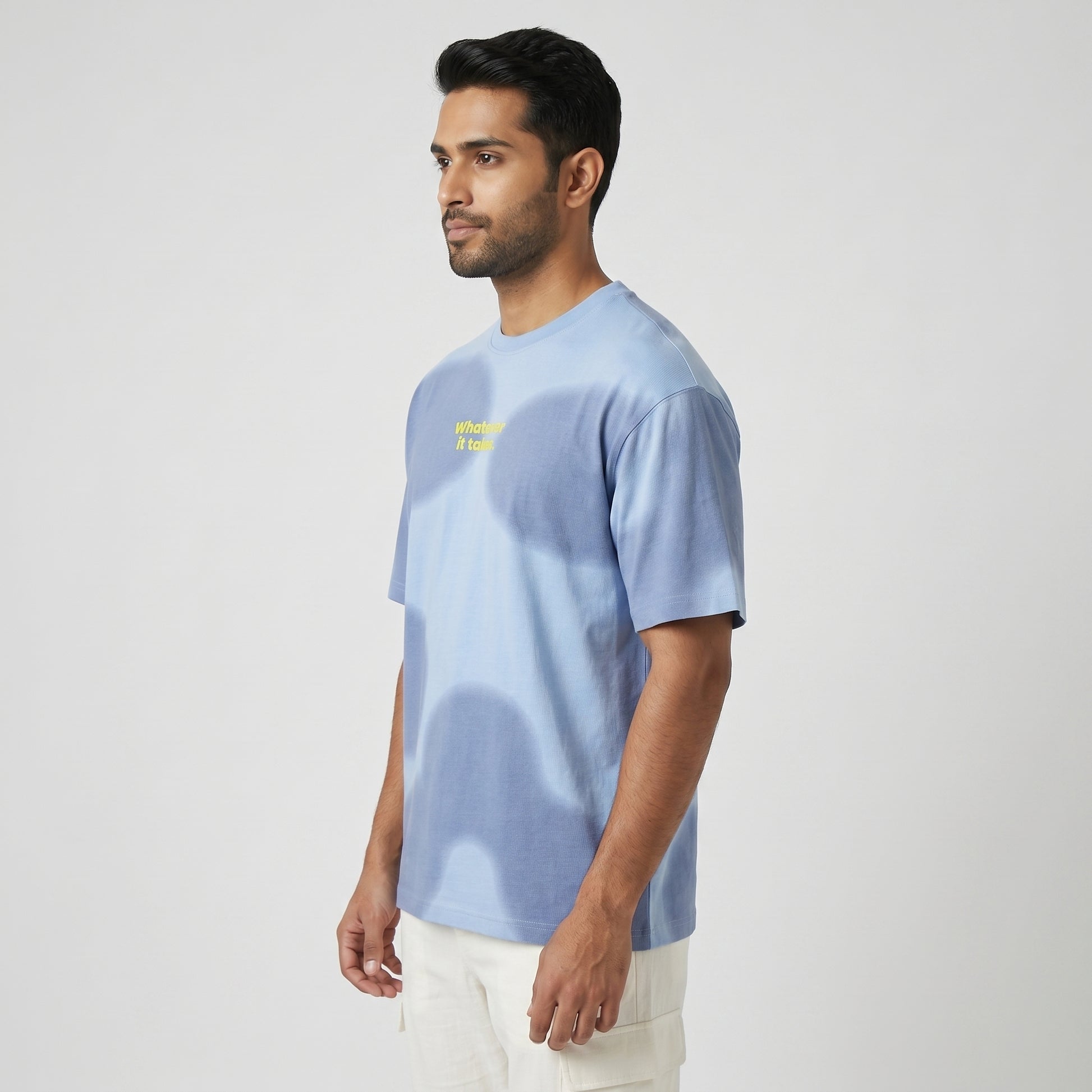 Oversized Printed Crew Neck T-Shirt