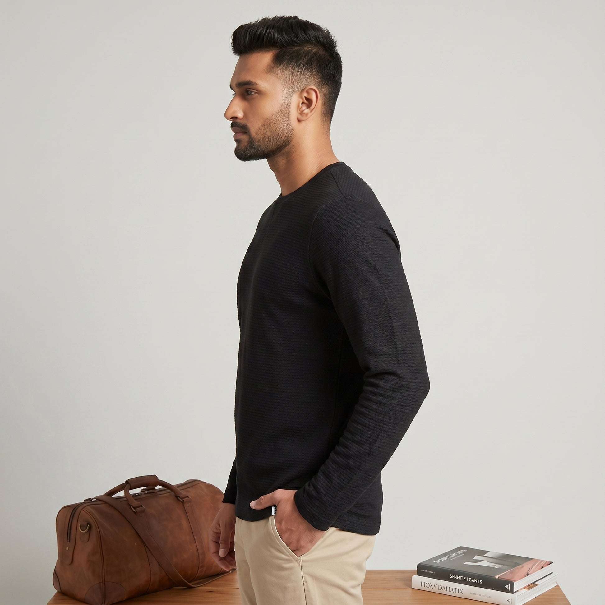 Structured Crew Neck Cruiser T-Shirt